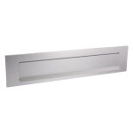 Entr�e de bo�te aux lettres en aluminium anodis� argent - 360 x 65 mm normbau