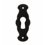 Entr�e de cl� pour serrure de meuble 1217 en zamak laqu� noir cadap