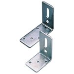 Equerres d'assemblage renforc�es - acier zingu� - 70x120mm torbel