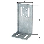 Equerre de bardage galva zingue sendzimir 53x118x66