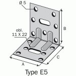 Equerre de charpente renforcée - 50 pièces - eb / 7076 simpson strong - tie Equerre de charpente renforcée - 50 pièces - eb / 7076 simpson strong - tie