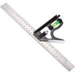 Equerre combine, 300 mm equerre  combinaison acier inoxydable rgle d'angle de combinaison avec niveau ...