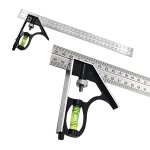 Equerre combinee rapporteur angle combine en acier inoxydable outil de mesure regle parallele pour toutes ...