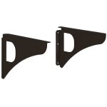 Equerre design pour fixation murale de bo�tes aux lettres - noir decayeux