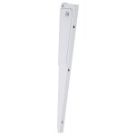 Equerre escamotable acier epoxy blanc, h. 13 x p. 30 cm Equerre escamotable acier epoxy blanc, h. 13 x p. 30 cm