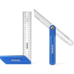 Equerre de menuisier workpro, 2 pi�ce equerre 230 mm et fausse equerre 200 mm avec lame en acier inoxydable ...