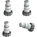 Ersan - 4 pices adaptateur piscine, remplacement adaptateur de tuyau srie intex a avec filetage, tuyau ...