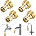 Ersan - 4 pièces connecteur de robinet en laiton jardin, rapide connecteurs pour tuyau dâ¿arrosage, pour ... Ersan - 4 pièces connecteur de robinet en laiton jardin, rapide connecteurs pour tuyau dâ¿arrosage, pour ...