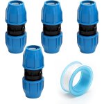 Ersan - 4 pices raccord tuyau d'arrosage 25mm, raccord pe 25mm, connecteur tuyau arrosage, raccords ...