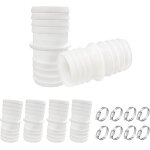 Ersan - lot de 4 raccords de tuyau pour tuyau de piscine de 38 mm ou 38 mm - avec colliers de serrage ...