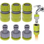 Ersan - 6 pices raccords tuyau d'arrosage en plastique, 3 raccords tuyau rapides et 3 connecteurs de ...