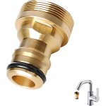 Ersan - adaptateur universel de tuyau d'arrosage pour robinet de cuisine, raccord de robinet en laiton ... Ersan - adaptateur universel de tuyau d'arrosage pour robinet de cuisine, raccord de robinet en laiton ...