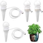 Ersan - distributeur d'eau pour plantes d'intrieur, 4 pices, cnes d'arrosage automatique plante avec ...