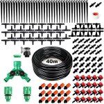 Ersan - kit d'irrigation goutte  goutte avec 40m tuyau et 158 pcs micro irrigation goutteur rglable ...