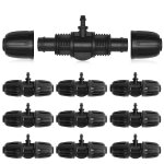 Ersan - micro drip lot de 10 raccords de tuyau en t avec ardillon 1 / 2 à 1 / 4 pour arrosage de jardin ... Ersan - micro drip lot de 10 raccords de tuyau en t avec ardillon 1 / 2 à 1 / 4 pour arrosage de jardin ...
