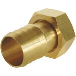 Ersan - , raccord cannel droit 1  avec crou tournant pour tuyau d'arrosage Ø25mm - corps en laiton ...