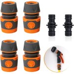 Ersan - raccord tuyau d'arrosage, 4 pièces embout tuyau arrosage, kit de raccordement, raccord gardena ... Ersan - raccord tuyau d'arrosage, 4 pièces embout tuyau arrosage, kit de raccordement, raccord gardena ...