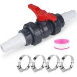 Ersan - vanne piscine avec raccord tuyau pour tuyau piscine 32 - 38mm raccord tuyau d'arrosage raccord ...