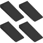 Ershi - 4 pices antidrapante bloc cale porte sol rglable en arrts de portes durables butee de portail ...