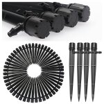 Ershi - 50 pices goutteur irrigation rglable, 360 degrs 8 - trou micro asperseur goutte  goutte avec ...