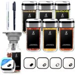 Ershi - lot de 6 pots  pices carrs rotatifs  360 trois calibres rglables librement 6 botes  pices ...