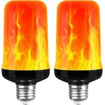 Ershi - ampoule  flamme led, 3w e27 ampoule  effet de flamme, 1400k, ampoule  lumire vacillante, ...