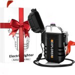Ershi - cadeau fete des peres briquet electrique, usb briquet rechargeable coupe - vent etanche double ... Ershi - cadeau fete des peres briquet electrique, usb briquet rechargeable coupe - vent etanche double ...