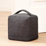 Ershi - cale porte tissu pour sol - extra lourd 1 kg - avec housse lavable, poigne de transport et patins ...