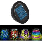 Ershi - couvercle solaire de 7 cm pour bocaux ovales en mosaïque - panneau solaire de rechange de 600 ... Ershi - couvercle solaire de 7 cm pour bocaux ovales en mosaïque - panneau solaire de rechange de 600 ...