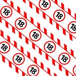 Ershi - dazzjoy ruban de délimitation pour 18e anniversaire - décoration de panneau de signalisation ... Ershi - dazzjoy ruban de délimitation pour 18e anniversaire - décoration de panneau de signalisation ...