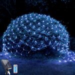 Ershi - filet lumineux solaire, filet solaire guirlandes de 96 led, 8 modes, 1. 5 m x 1. 5 m lumière ... Ershi - filet lumineux solaire, filet solaire guirlandes de 96 led, 8 modes, 1. 5 m x 1. 5 m lumière ...