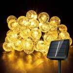 Ershi - guirlande lumineuse solaire d'extrieur 6m 40led avec 8 modes ip65 tanche pour jardin, balcon, ...