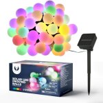 Ershi - guirlande lumineuse solaire d'extrieur rsistante aux intempries, 30 led, 8 modes, 6, 5 m, ...