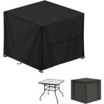 Ershi - housse table de jardin, 90x90x90cm bche salon de jardin carr housse protection salon de jardin ...