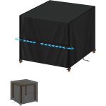 Ershi - housse table de jardin 90x90x90cm, housse protection table carr, housse salon de jardin exterieur ...