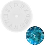 Ershi - moule resine epoxy chiffres romains, moule epoxy, pour loisirs cratifs, horloge en silicone ...