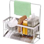 Ershi - organisateur d'vier porte eponge evier cuisine support eponge evier cuisine inox avec sparateur ...