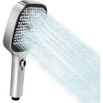 Ershi - pommeau de douche carr haute pression chrom 3 modes (tuyau non inclus)[1036]