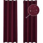 Ershi - rideau occultant - lot de 2, 117x137cm, exterieur impermeable, isolant anti chaud, anti bruit, ...