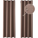 Ershi - rideau occultant - lot de 2, 117x137cm, exterieur impermeable, isolant anti chaud, anti bruit, ...