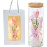 Ershi - tulipes artificielles fleur eternelle avec led bouquet de fleurs artificielles fausse tulipe ... Ershi - tulipes artificielles fleur eternelle avec led bouquet de fleurs artificielles fausse tulipe ...
