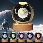 Ershi - veilleuse solaire 3d en forme de boule de cristal - 8, 9 cm - 7 couleurs changeantes - pour décoration ... Ershi - veilleuse solaire 3d en forme de boule de cristal - 8, 9 cm - 7 couleurs changeantes - pour décoration ...