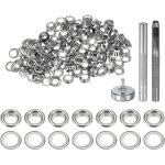 Eryi - 100pcs kit d'outils pour ?illets en cuivre de 5 mm avec poinçon creux, outils de pose d'?illets ... Eryi - 100pcs kit d'outils pour ?illets en cuivre de 5 mm avec poinçon creux, outils de pose d'?illets ...
