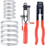 Eryi - lot de 12 pinces et colliers de serrage, pince colliers cardan, 2 pinces de serrage pour manchons ...