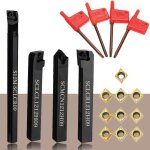 Eryi - lot de 18 outils de tournage cnc cnc pour tournage en carbure avec 4 inserts en carbure indexable ... Eryi - lot de 18 outils de tournage cnc cnc pour tournage en carbure avec 4 inserts en carbure indexable ...