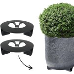 Eryi - ® - lot de 2 soucoupes pour pot de fleurs - couleur : noir - rond - diamètre : 16 cm - matériau ... Eryi - ® - lot de 2 soucoupes pour pot de fleurs - couleur : noir - rond - diamètre : 16 cm - matériau ...