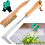 Eryi - 2pcs outils desherbeur manuel avec gants ¿ desherbeur jardin et brosse joint carrelage avec manche ... Eryi - 2pcs outils desherbeur manuel avec gants ¿ desherbeur jardin et brosse joint carrelage avec manche ...
