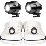 Eryi - 2pcs phares pour crocs chaussures, 3 modes de lumire ajustables, etanches ipx5, led sabots lumire, ...