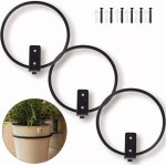 Eryi - 3 pices support de pot de fleur 6 pouces anneaux de support de fleur support de plante mural ...
