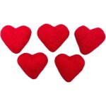 Eryi - lot de 5 c?urs de 5 cm en feutre - décoration de table pour la saint - valentin, la fête des mères, ... Eryi - lot de 5 c?urs de 5 cm en feutre - décoration de table pour la saint - valentin, la fête des mères, ...